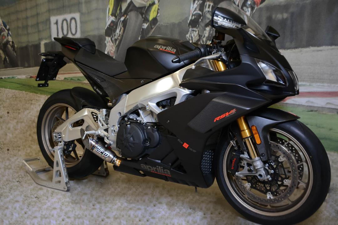 FM Projects Titanium Short Slip On for Aprilia RSV4 1100 and